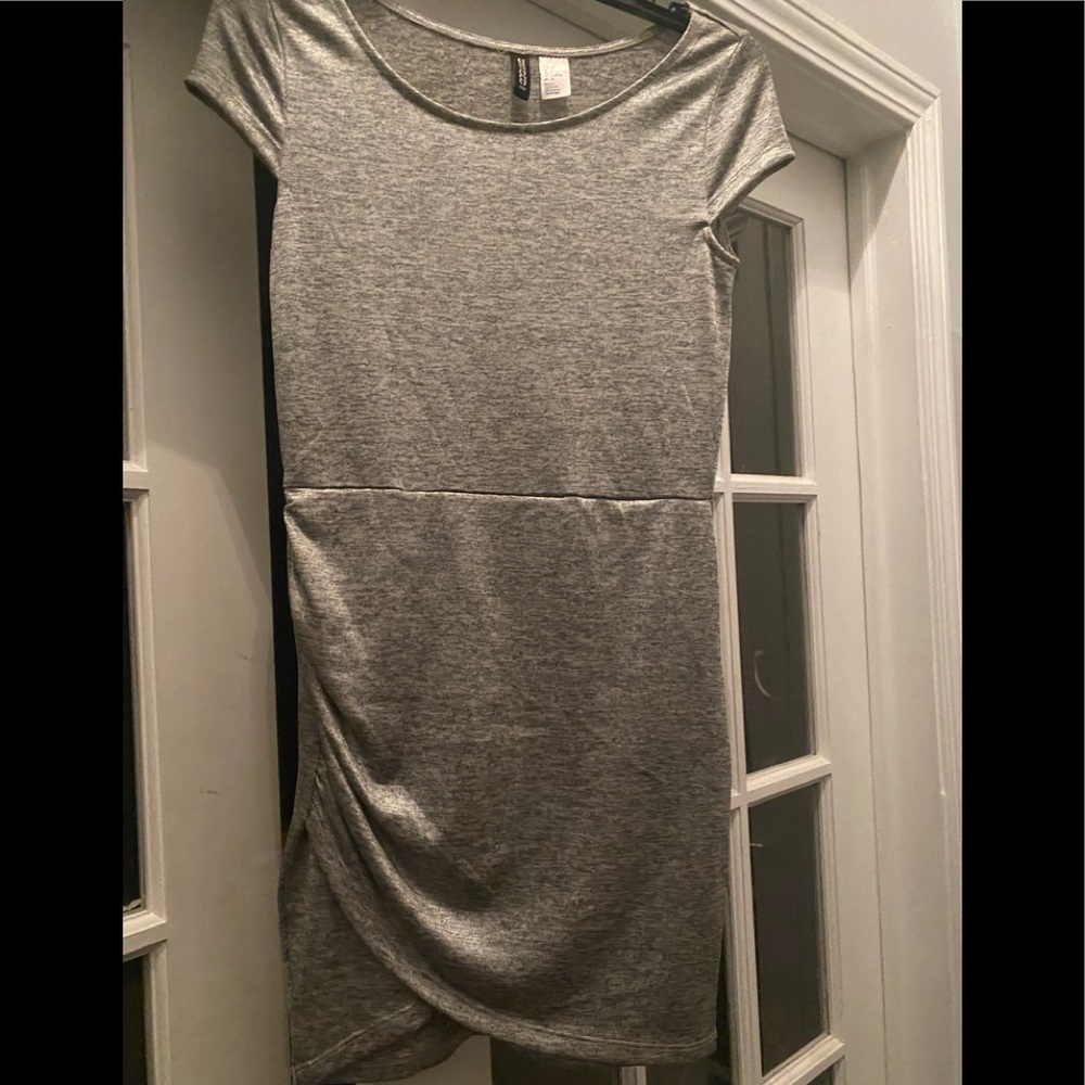 Divided brand SILVER shiny bodycon dress
